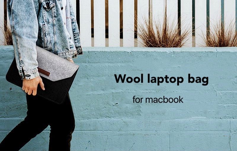 wool laptop bag